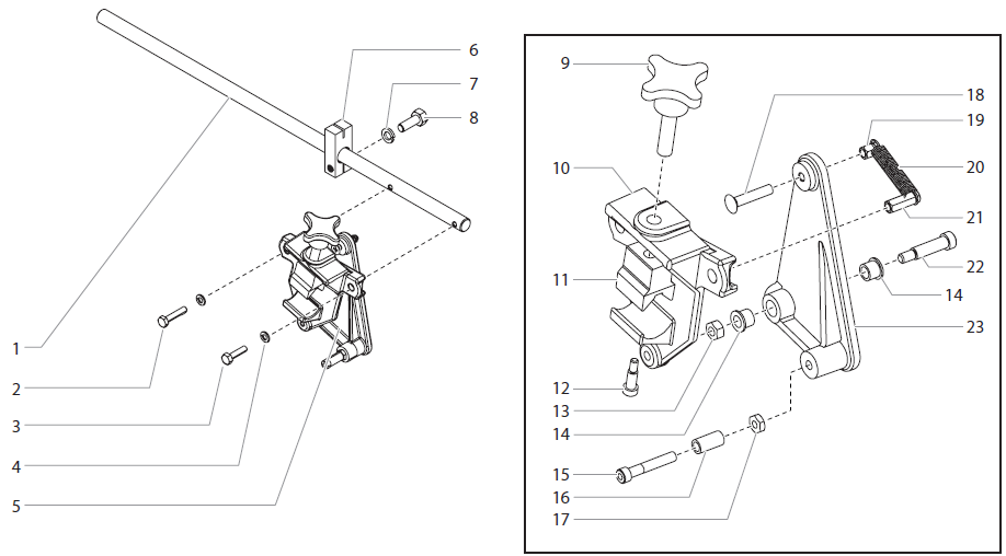PowrLiner 850 Gun Holder Assembly